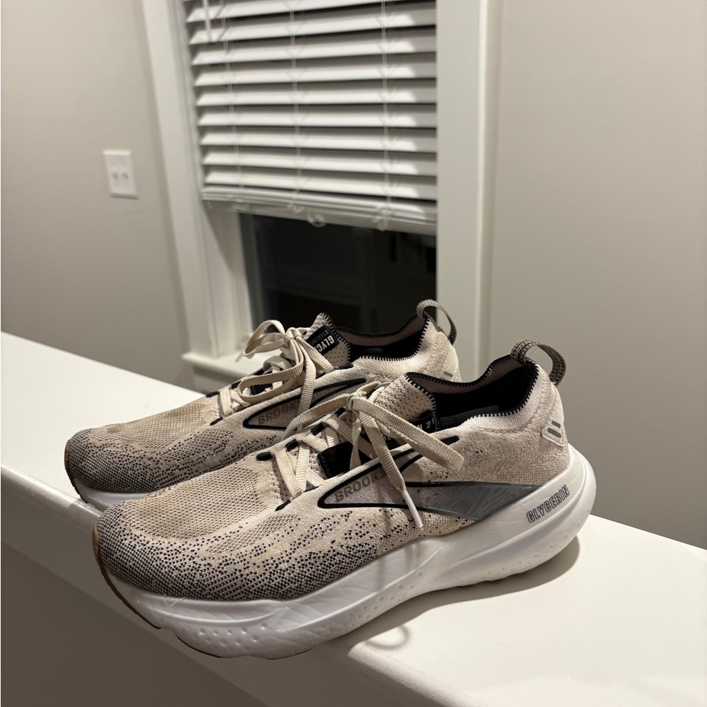Brooks Beige and Gray Running Shoes
